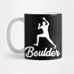 Boulder Rock Climbing Quote Design Mug